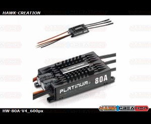 HobbyWing Platinum PRO V4 80A ESC (3S-6S)